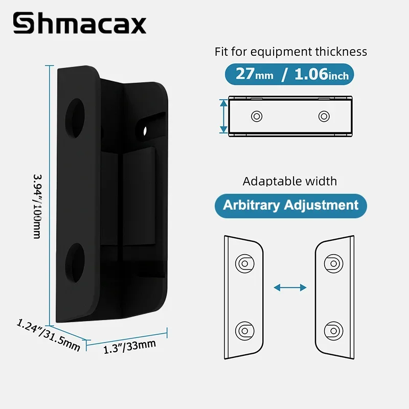 Under Table Laptop Holder Portable Notebook Storage Bracket Stand Mount Desktop Organizer With Anti-Scratch Silicone Pad