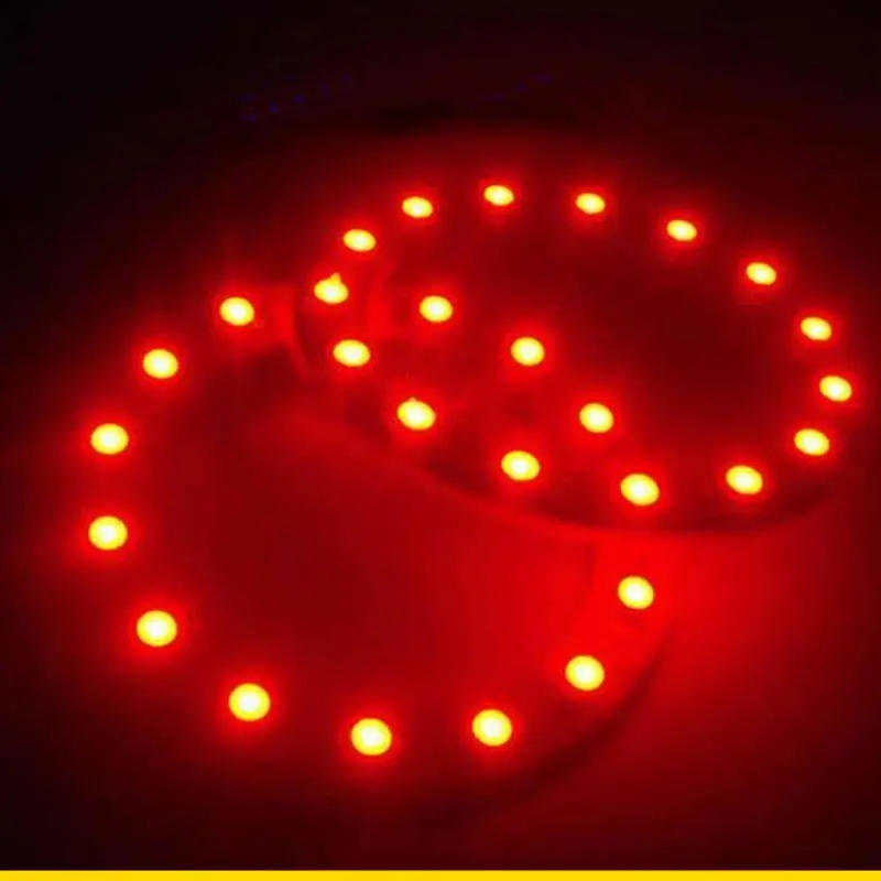 SZCH 2x 12V 60MM 15 LED 3528 chip Car Angel Eyes Bright Red Ring Light New