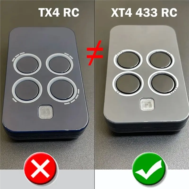 【ELEVATE LIFE】Garage Door Remote Control Garage/Gate Remote Control For XT4 433 RC / XT4 433RC