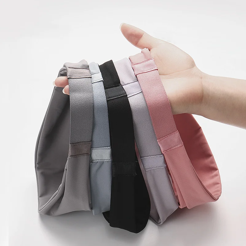 Damskie sportowe opaski na głowę szybkoschnące 1 szt. antypoślizgowe odprowadzające wilgoć opaska do ćwiczeń opaska do biegania fitness opaska do włosów do jazdy na rowerze i jogi