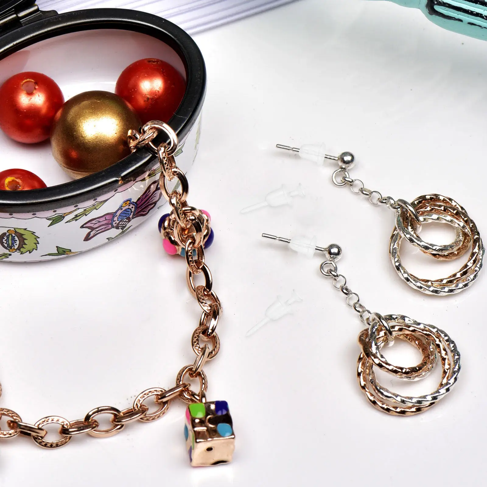 

Backs Set Clear Studs Secure Earring Backs For Sensitive Ears Sleeping Ear Stopper Replacements Plastic Earring Backings