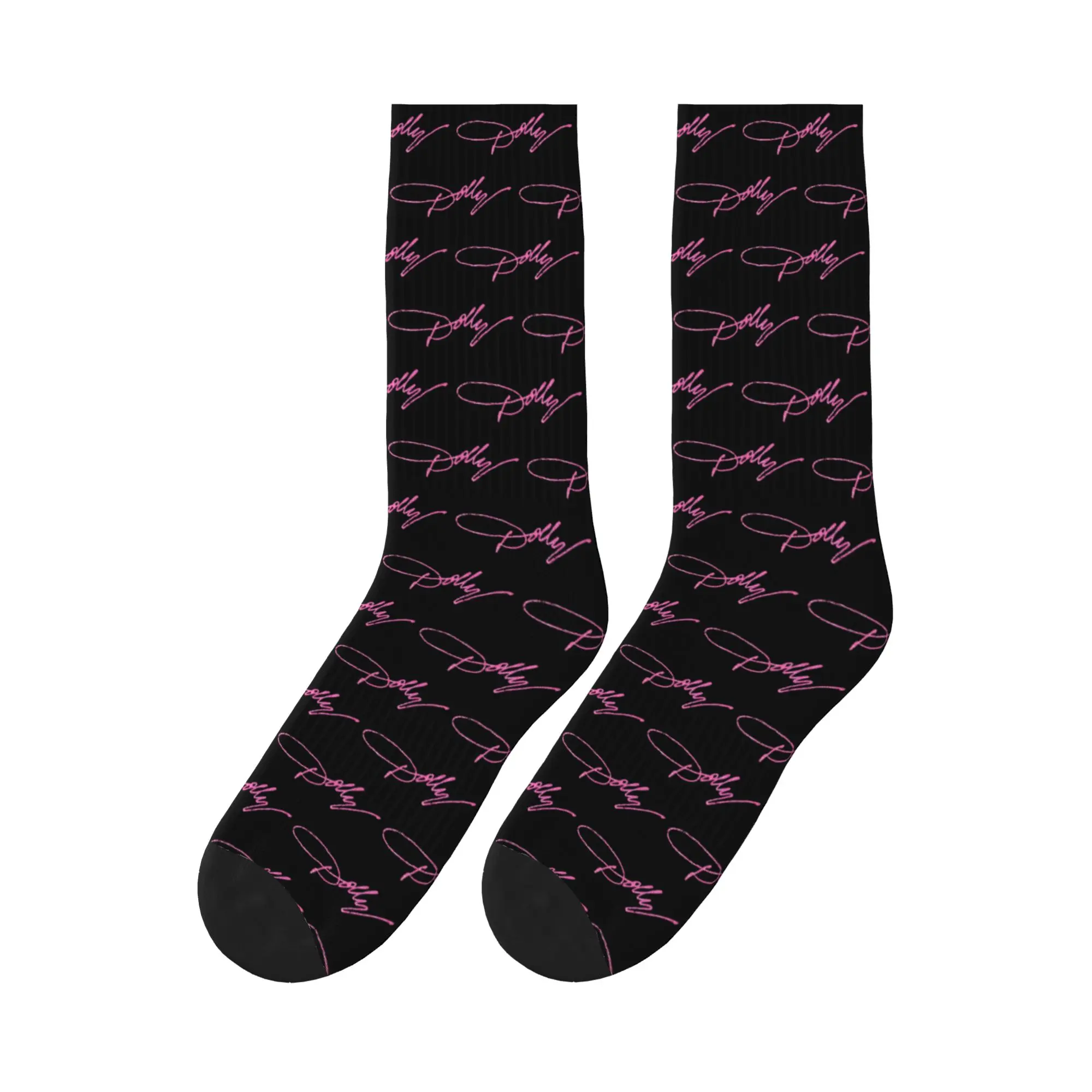 

Dolly Parton Pink Sparkle Sports Socks High Quality Stockings All Season Long Socks for Man's Woman's Gifts