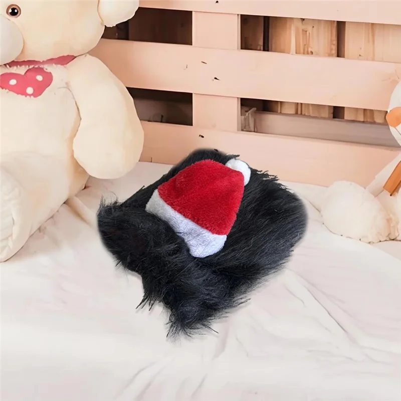 ABDJ-猫犬クリスマスサンタ帽子面白いかわいいサンタ帽子ペットコスチューム冬の夜家族友人青少年女の子男の子