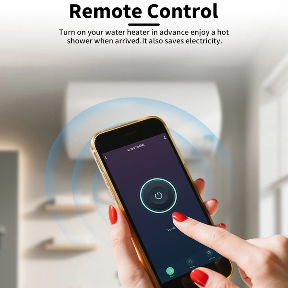 ل Tuya Wifi مأخذ (فيشة) ذكي 16A EUPlug مع نوع C USB-A شاحن ميناء المنزل المقبس تمديد محول العمل مع Alexas Googles