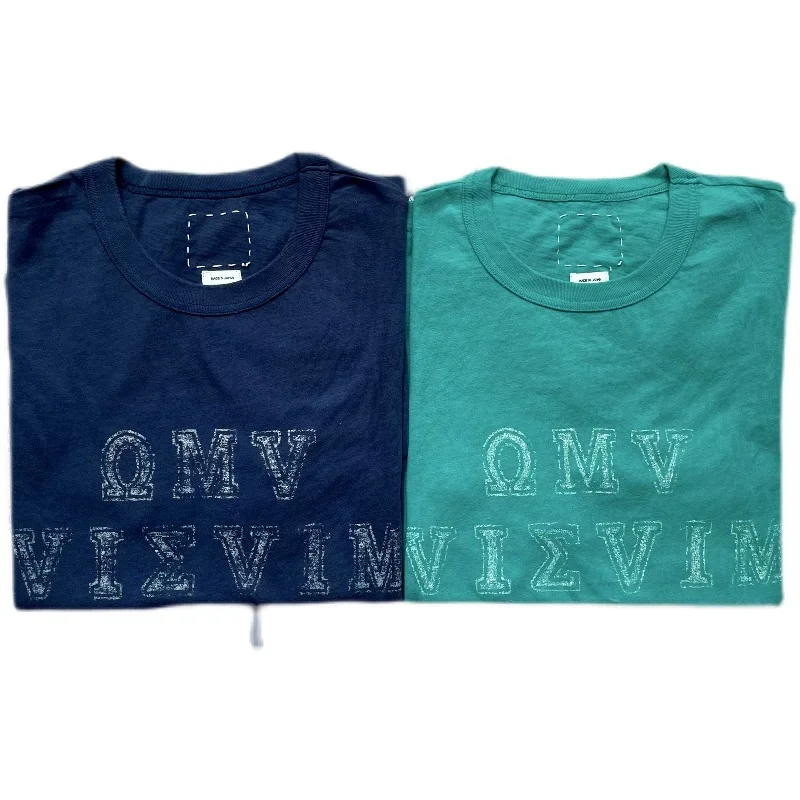 2025 VISVIM 22ss JUMBO TEE SS ALUMNI vintage printed short-sleeved tee