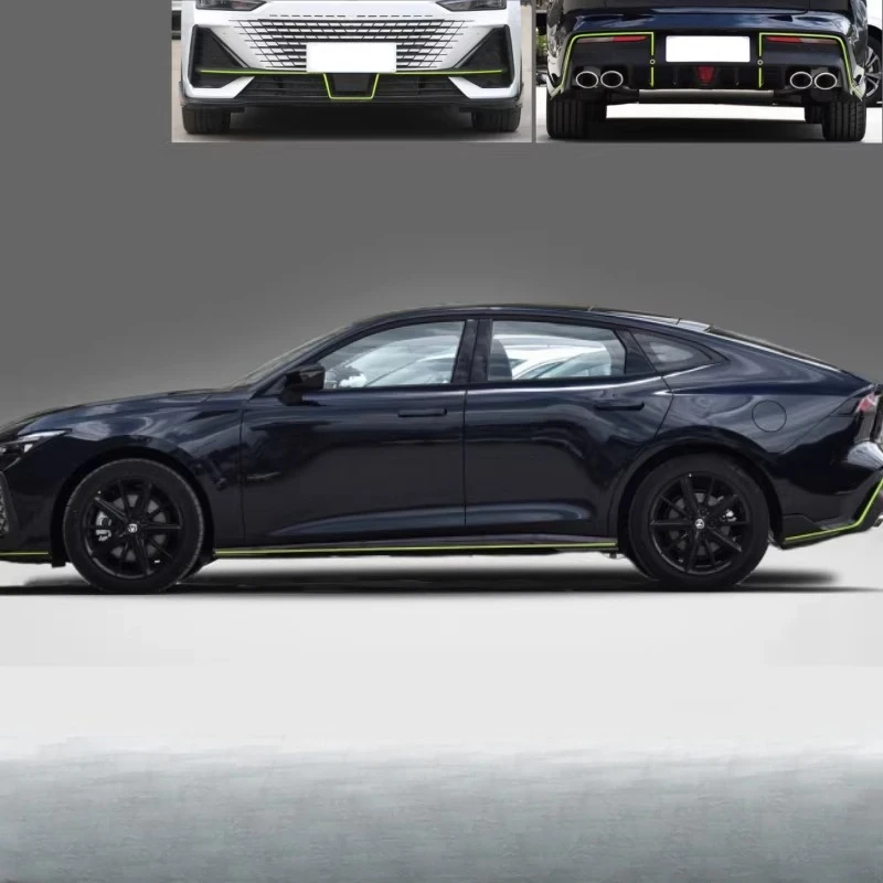 For 2022-2023 Changan Univ Sports Version Body Side Skirt Stickers Modified Front and Rear Bar Decorative Strips Car Stickers