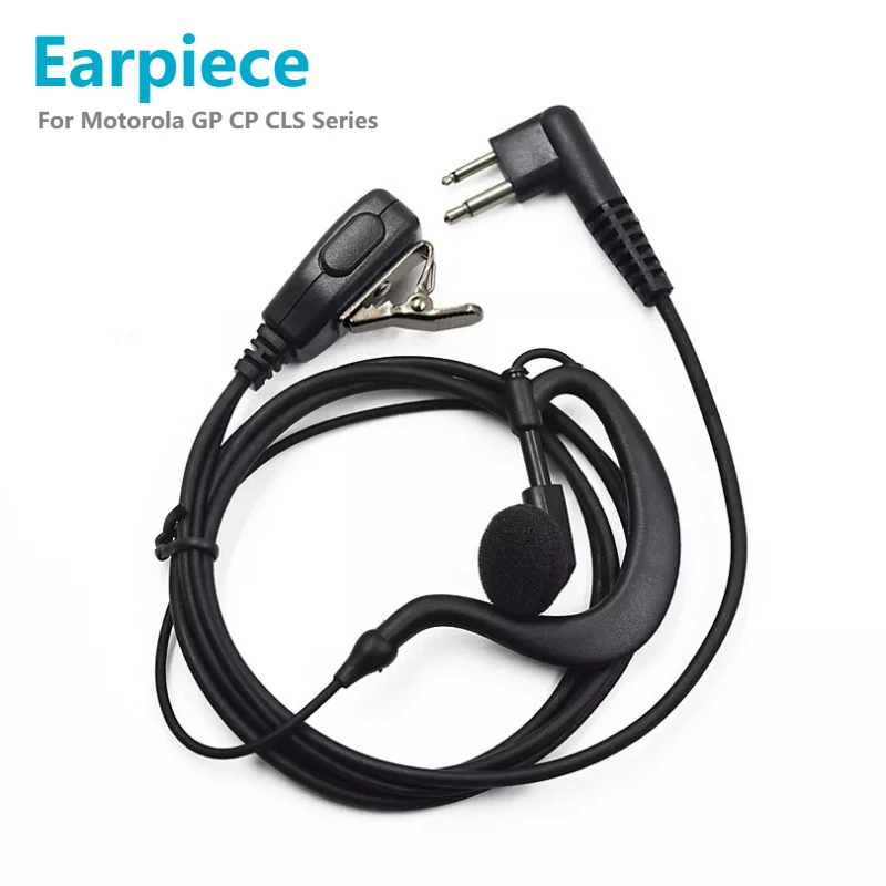 2Pin Surveillance Earpiece Headset Mic for Motorola GP280 GP300 GP308 CP88 CLS446 MU11 MV11 SU210 SV10 DTR650 CT150 Two Way Radi