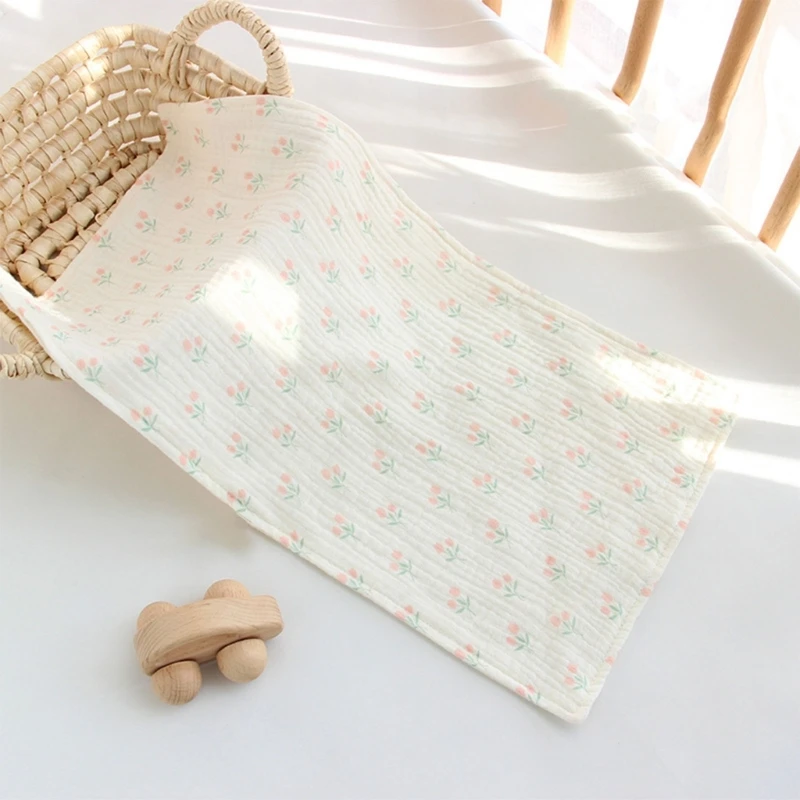 New Long Burp Cloth for Baby Kindergarten Face Towel Infant Drooling Bib Cotton Washcloth Muslin Handkerchief Nursing Towel