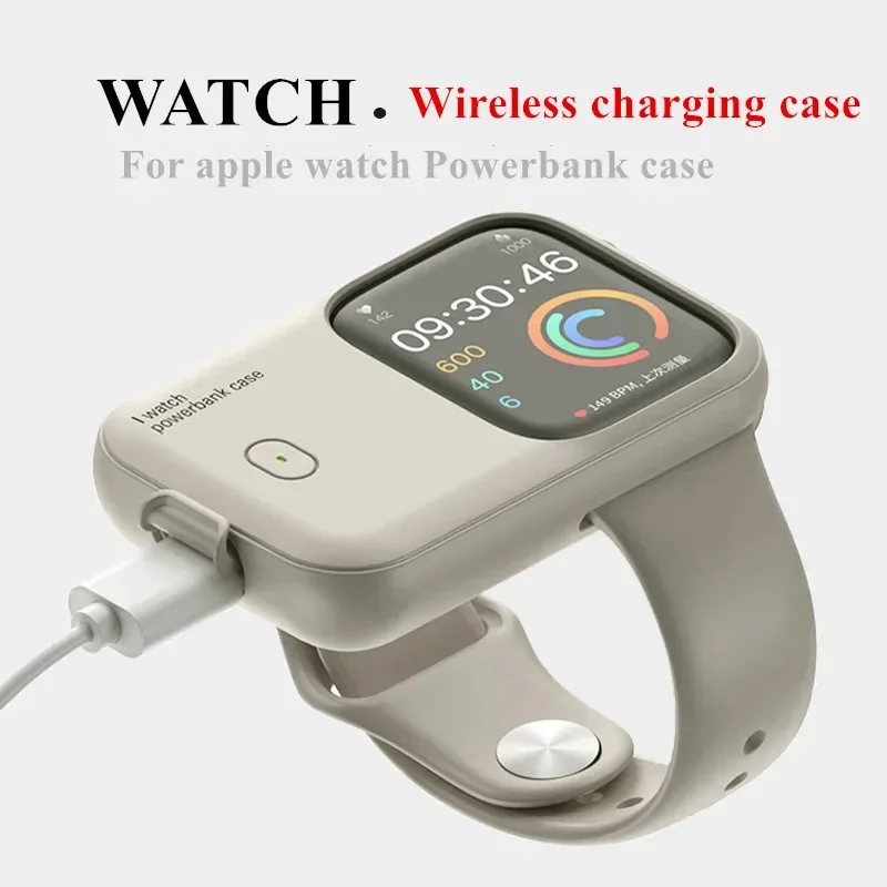 Przenośna ładowarka bezprzewodowa 1200 mAh Power Bank do Apple Watch 8 7 6 5 4 SE Ultra do etui z szybkim ładowaniem iWatch