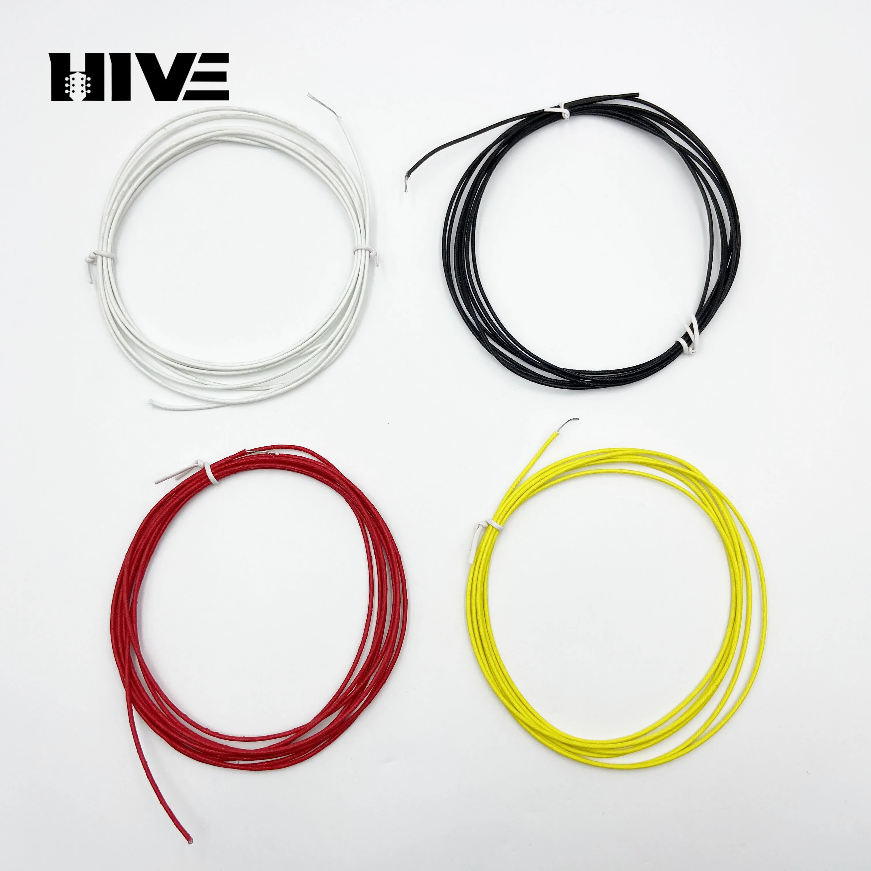 

24# Silicone Braided Network Cable Electric Guitar Wire Pickup Shield Copper Core Wire Circuit Electronic Guitar Wire