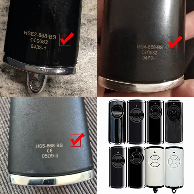 HORMANN HSE4-868-BS HSE2-868-BS HS4-868-BS HS5-868-BS HS1 HSE1 HSD2 HSS4 HSP4 Control remoto para puerta de garaje puerta duplicadora 868MHz