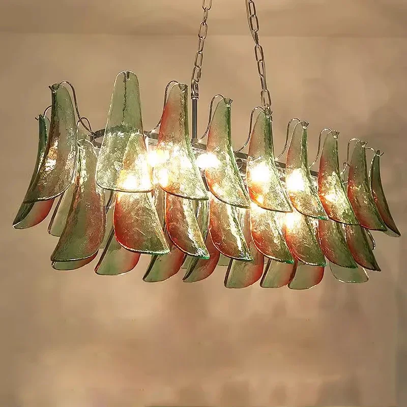 

Nordic Modern Pendant Lights Light Luxury Glass Lampshade Dining Room Ceiling Lights Long Lustres Home Decor Living Dining Room