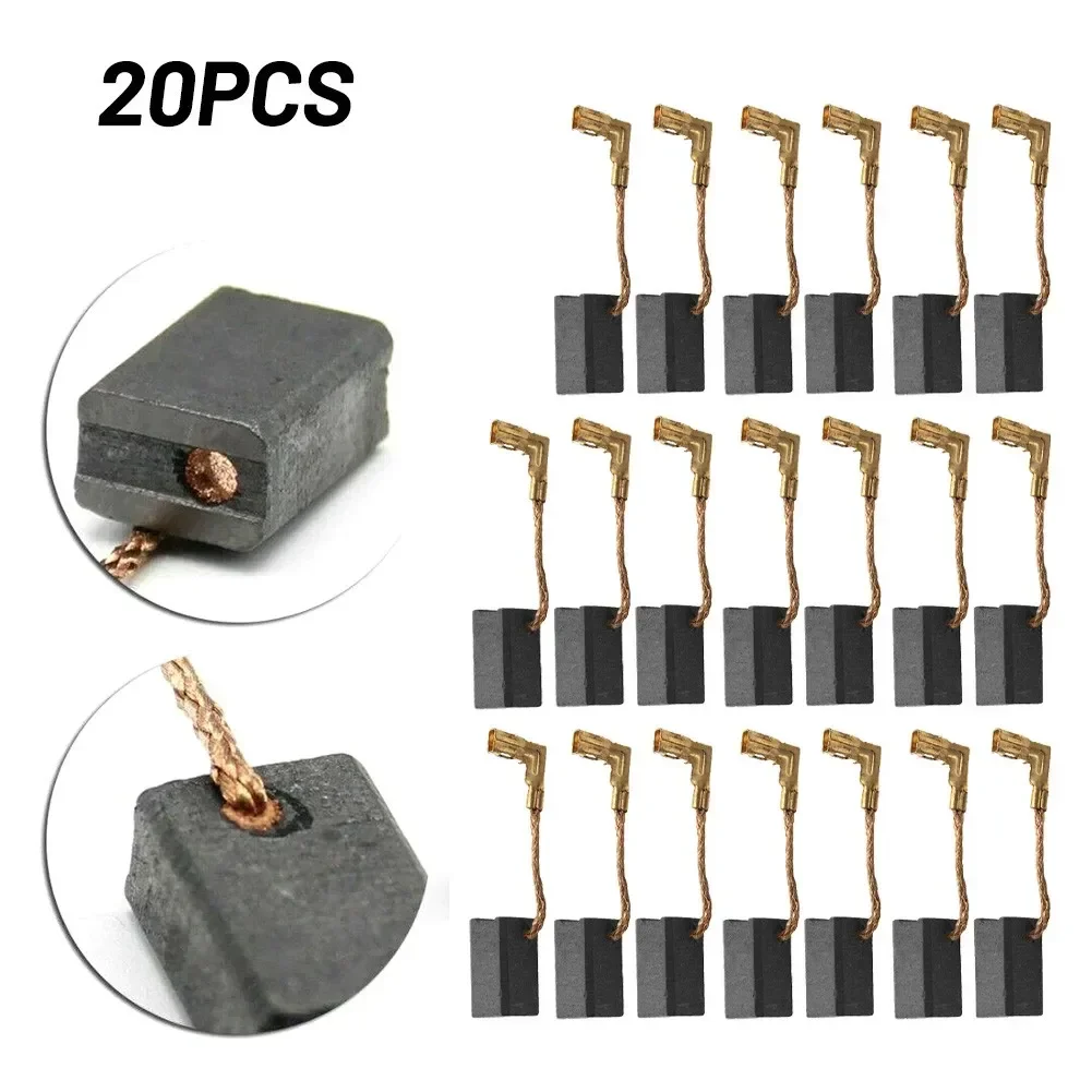 

20pcs Carbon Brushes Graphite Brush Power Tools Replacement For Electric Hammer Angle Grinder MKT GA4530R GA4534 JS1000 GA5030