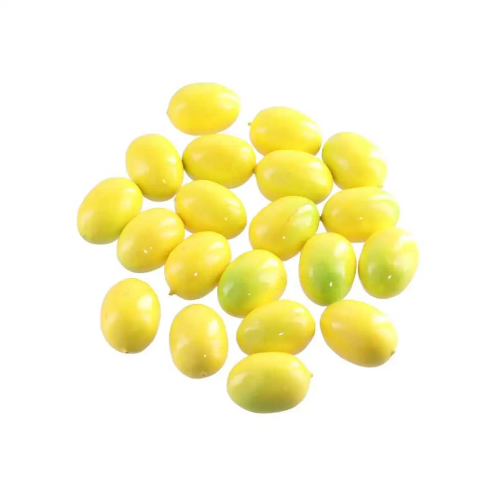 

Ornament Lemon Model Decor Foam Vegetables Kitchen Kids Toy Mini Fake Fruit Artificial Fruit Simulation Strawberry Ornament
