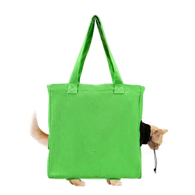 Pet Canvas Shoulder Carrying Bag Cat Carrier Small Pet Canvas Tote Pet Carrier For Small Dogs And Cats Small Animal side carrier