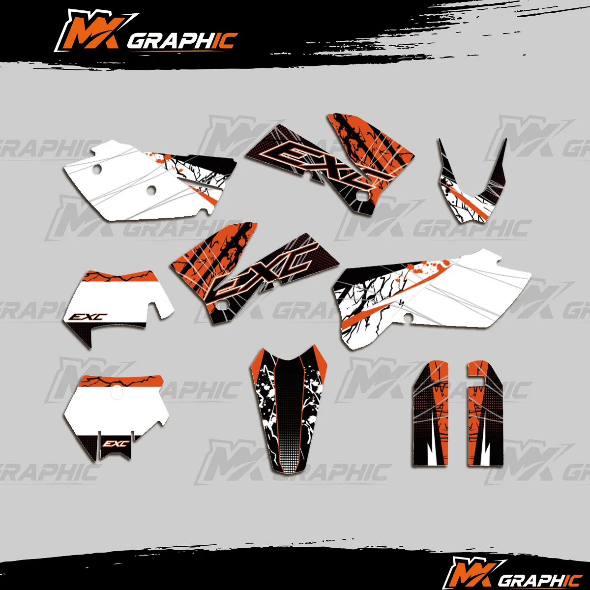 

For KTM EXC 2005-2007 125 200 250 300 350 450 525 540 Graphic Decals Stickers