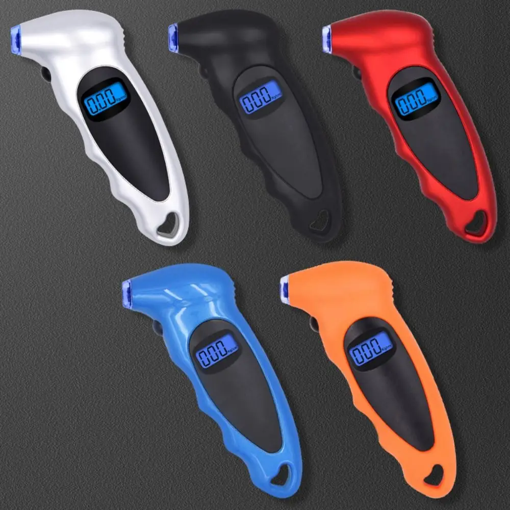High Precision Digital Tire Pressure Gauge 0-10 Bar Range Backlight Feature Car Tire Air Pressure Tester with Hanging Hole