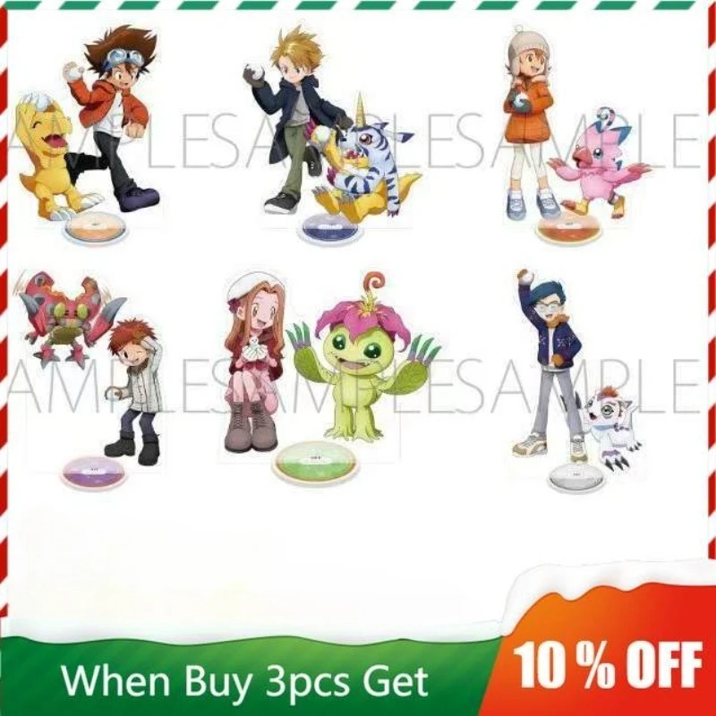 

Digimon Adventure Anime Peripherals Taichi Yagami Figure Acrylic Stand Yamato Ishida Figurine Standing Plate Joe Kido Toys Gift