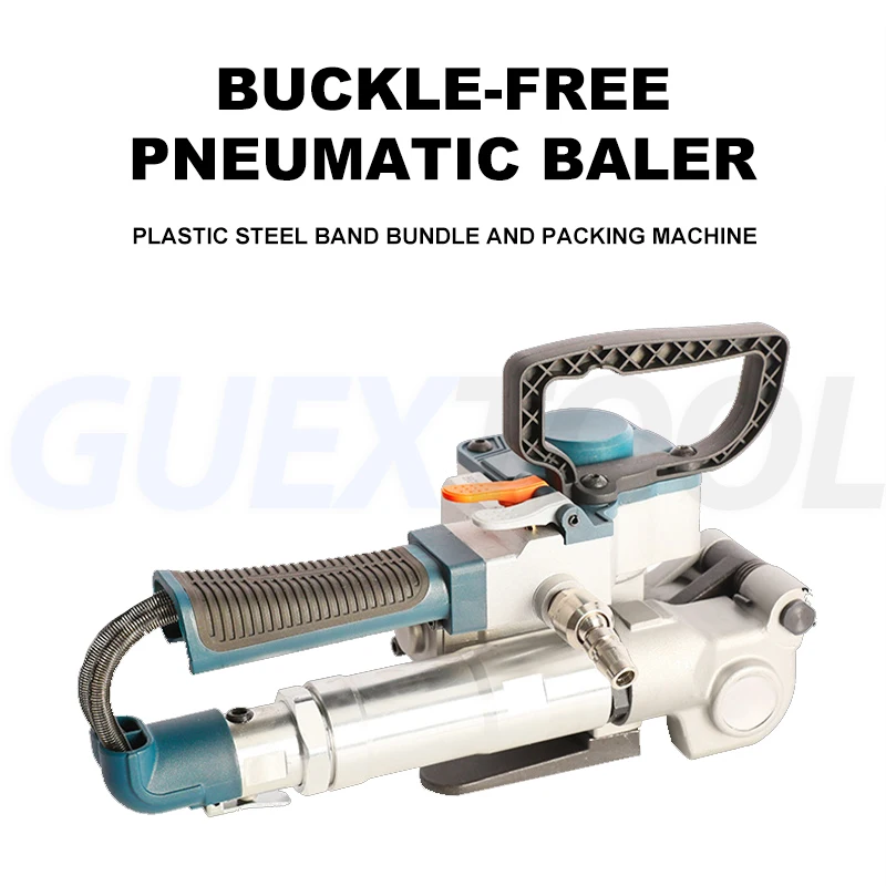 B19 Handheld Pneumatic Strapping Machine Poly Wrapping Machine Pallet Banding Machine 13-19mm PET Belt Hot Melt Bundling Machine