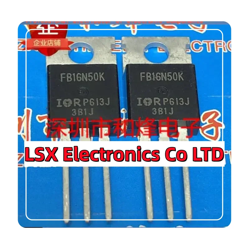 10PCS-50PCS  FB16N50K IRFB16N50K  TO-220 500V 17A   Original In Stock Fast shipping