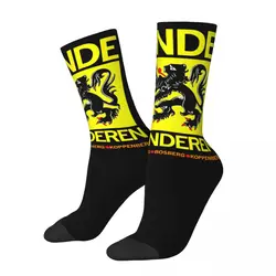 Cozy Male Socks Tour Of Flanders Flag Ronde Van Vlaanderen Merch Super Soft Sport Socks All Seasons Best Gift Idea