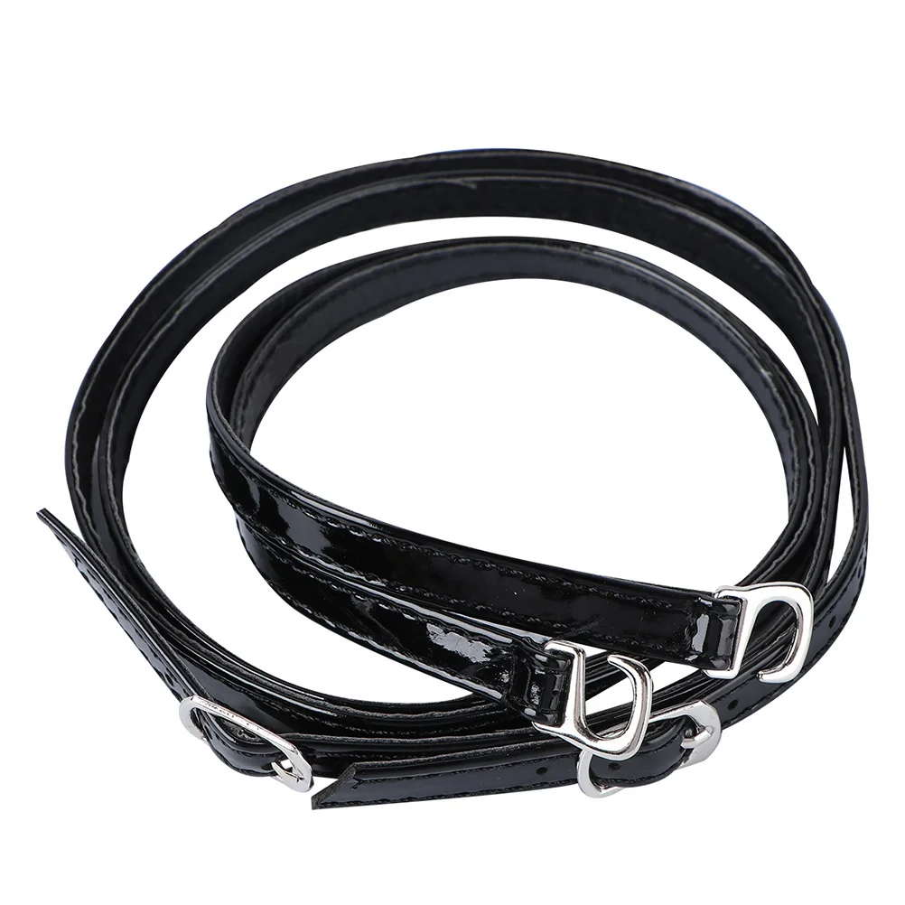 1Pair Anti-Drop Shoe Straps PU Cross High Heel Ankle Straps for Women Detachable Shoelace Secure Loose Footwear