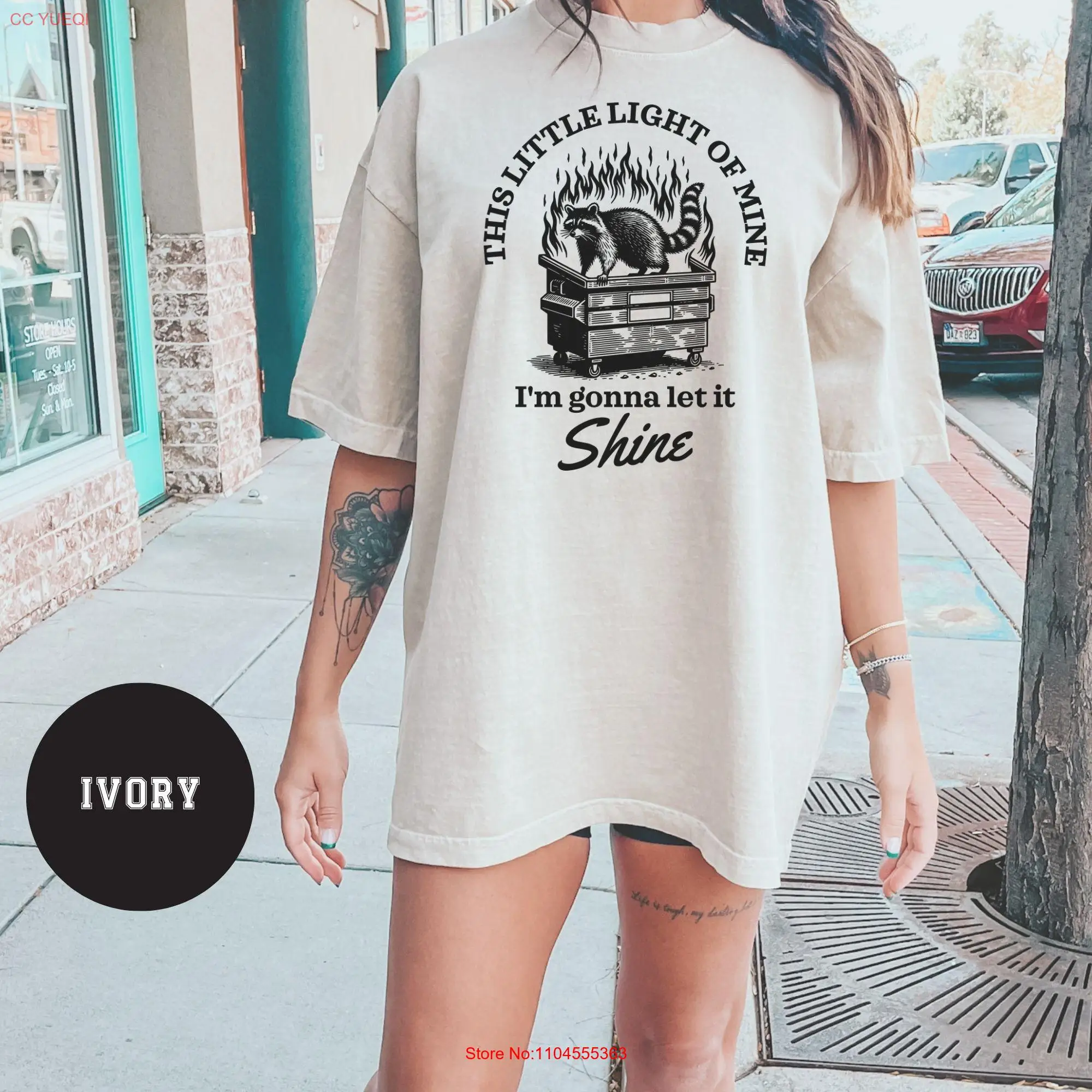 Camiseta de colores cómodos de mapache de fuego Dumpster, Meme desenganchado divertido, sarcástico, lindo pero Feral, cosas extrañas, poco