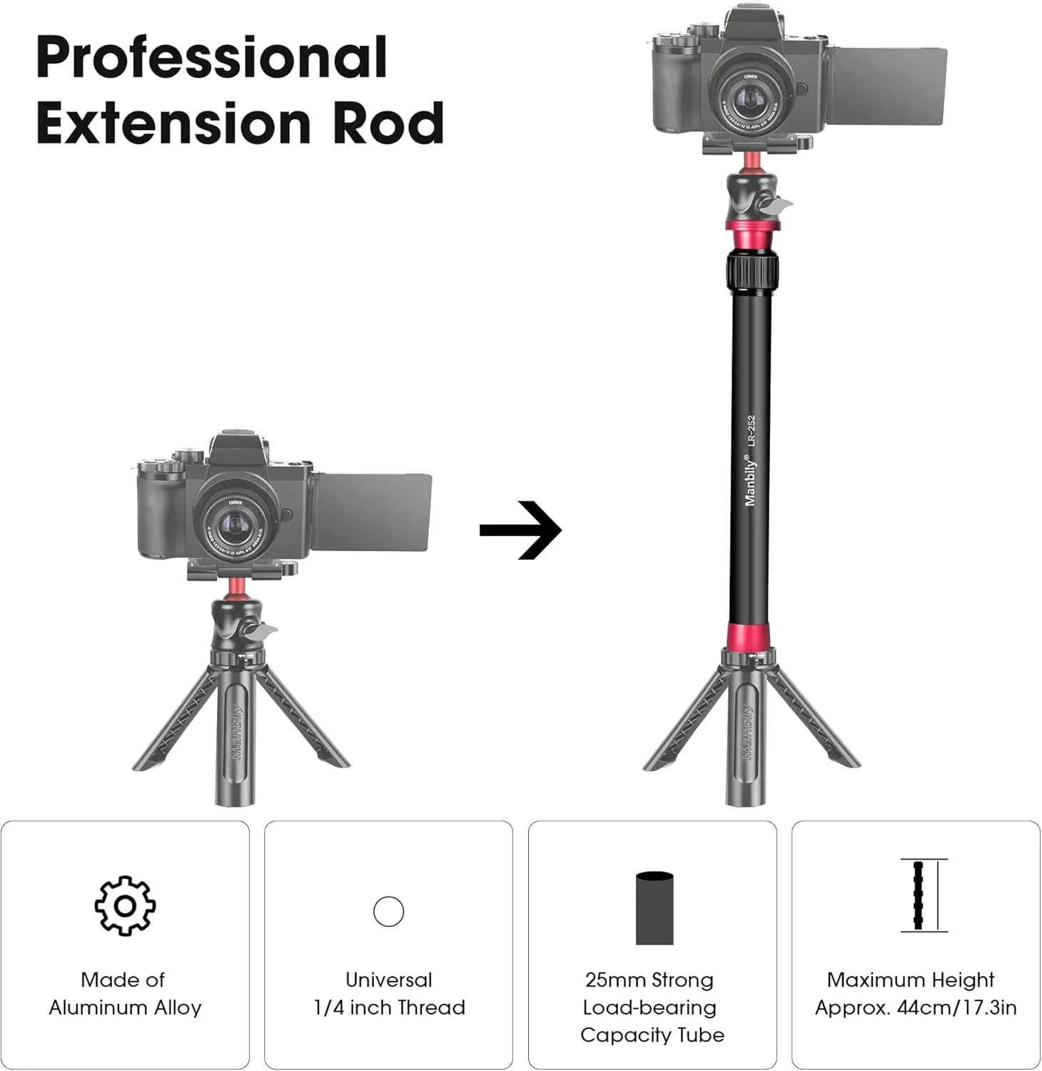 SETTO Metal Handheld Adjustable 1/4\