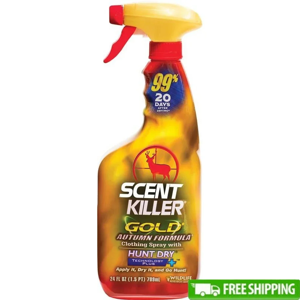 بخاخ القضاء على الروائح 24 أونصة سائلة، تركيبة قتال الرائحة المتقدمة للصيادين، أداء طويل الأمد، تكنولوجيا جافة عالية بالطاقة