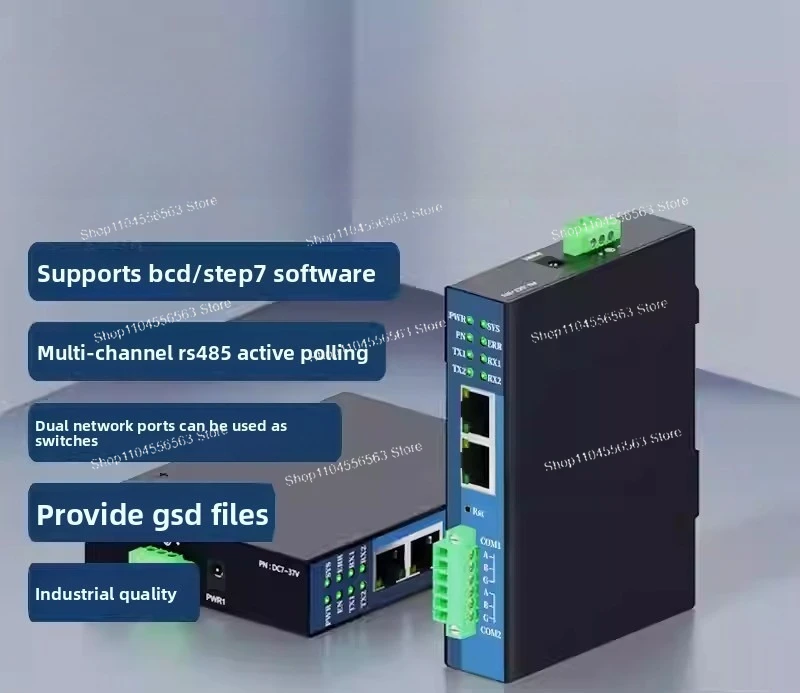 

Profinet to Modbus 485 RTU Gateway PN Protocol Conversion Module,Fast Read and Write Without Programming Required