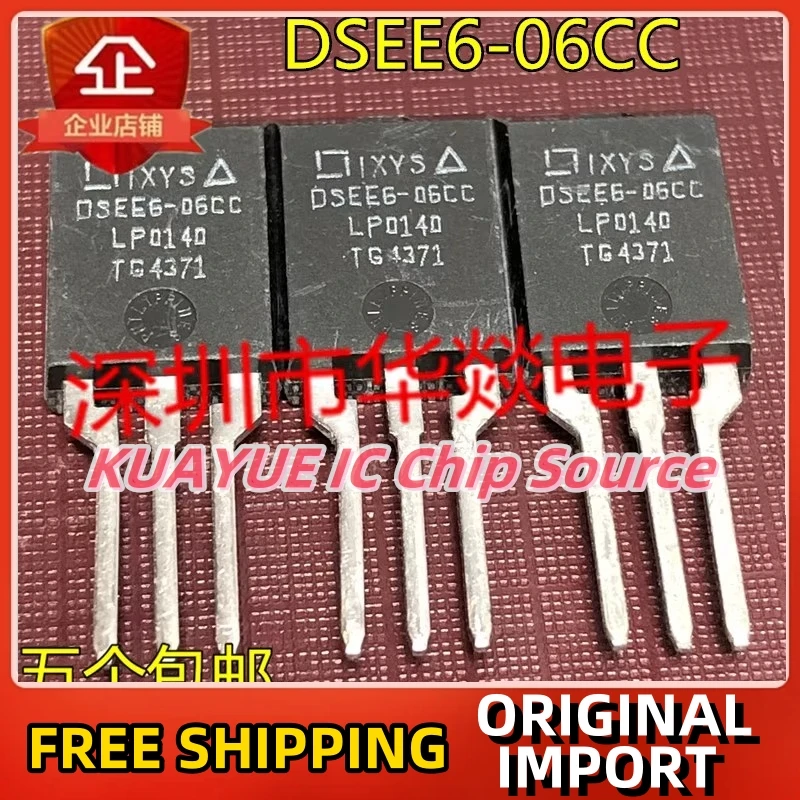 

10PCS-30PCS DSEE6-06CC ISOPLUS220 600V 6A Fast Shipping Quality Guarantee