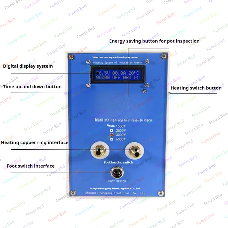 2KW/3KW Induction Heater Induction Heating Machine Melting Furnace Machine High Melting Point Gold Metal Melting Furnace