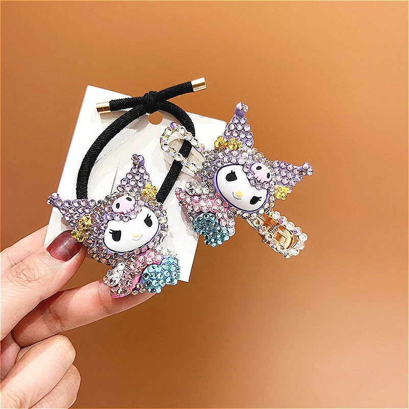 Sanrio Hair Accessories anime kuromi luxury Hair Clip cute cartoon Bb Clips Hair Decorate Barrette Headwear for women girls gift