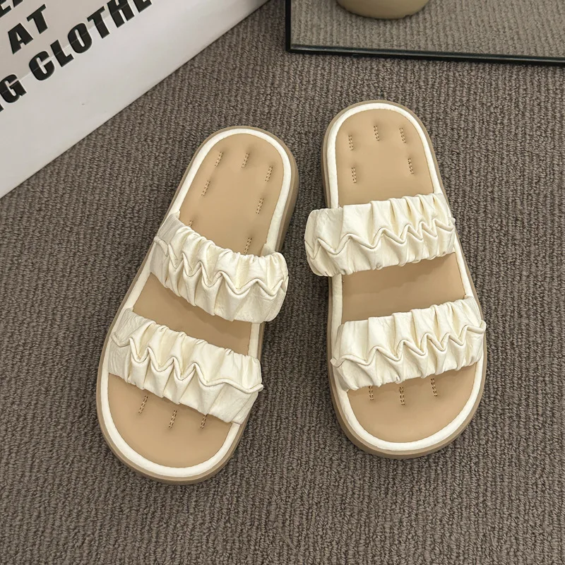 

Модные тапочки для пляжного отдыха, удобные женские уличные модные тапочки на берегу моря, домашняя обувь из искусственной кожи Тапочк MHTX