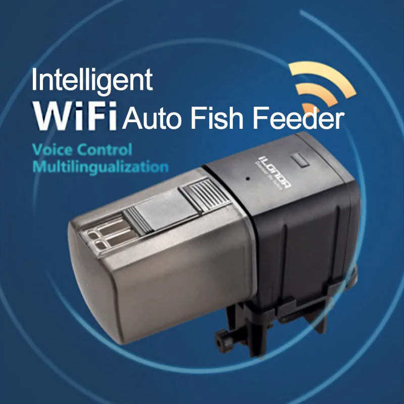 Automatic Aquarium Fish Tank Food Feeder Timing/Wifi Wireless Intelligent Mobile APP Voice Control Remote food dispenser