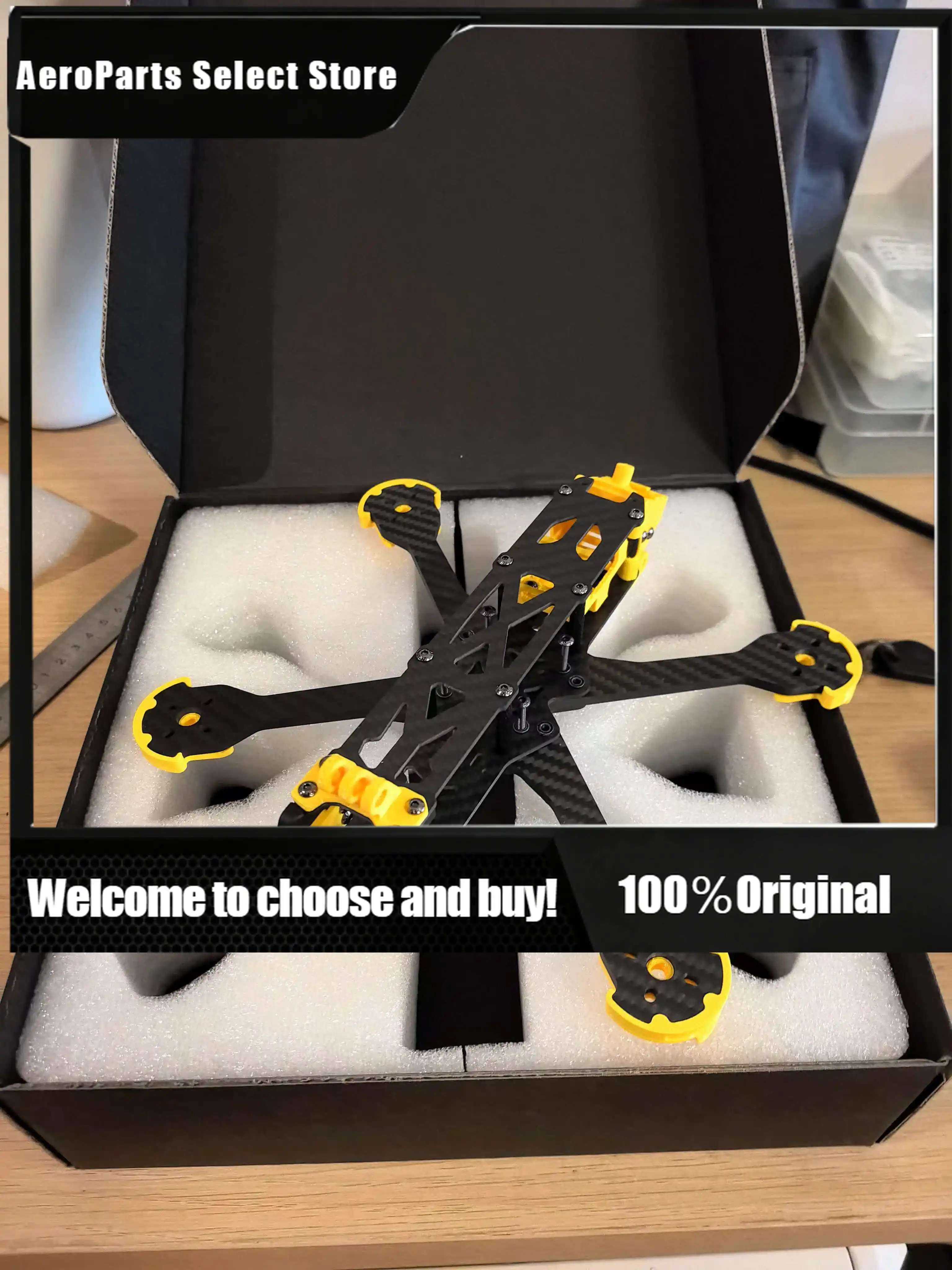 APStore13-inch Custom Made FPV Carbon Dr-one Frame With Aluminum CAM Plates For Parts Accessories