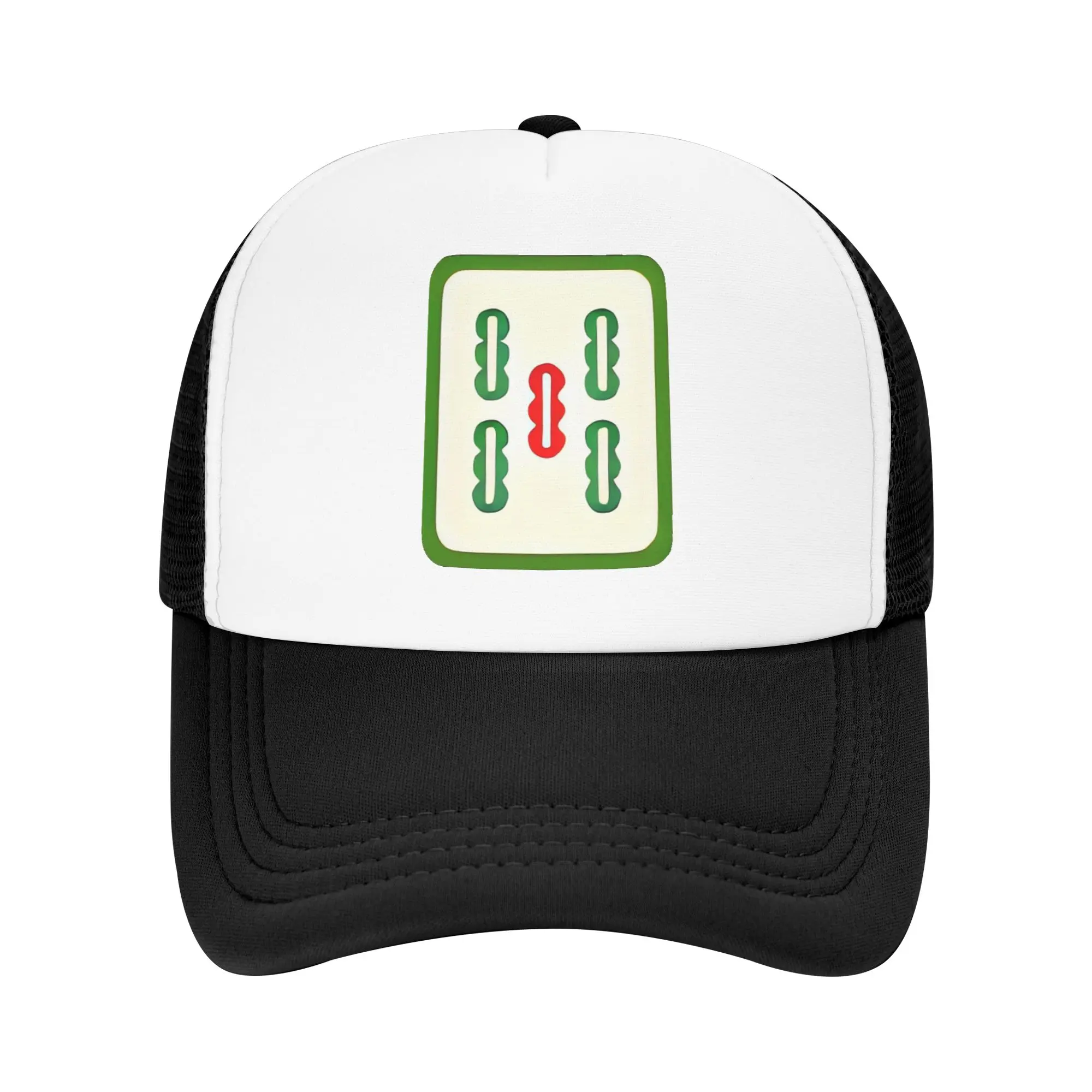 Fashion Interesting Mahjong Five strip Mesh baseball cap  Brand New Authentic Product Cap Female