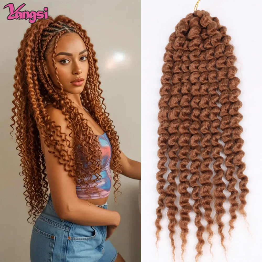 

Synthetic Italian Curls Loose Wave Braiding Hair for Women Low Temperature Fiber Bouncy Curly Hair Soft Braids for Women Daily