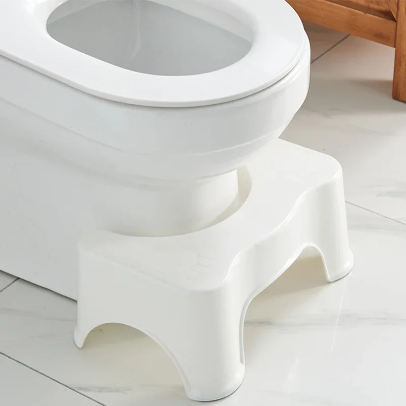 

Bathroom Thicken Toilet Non-slip Step Stools Standard Plastic Material Non-slip Adult Footstool Kids Toilet Stool