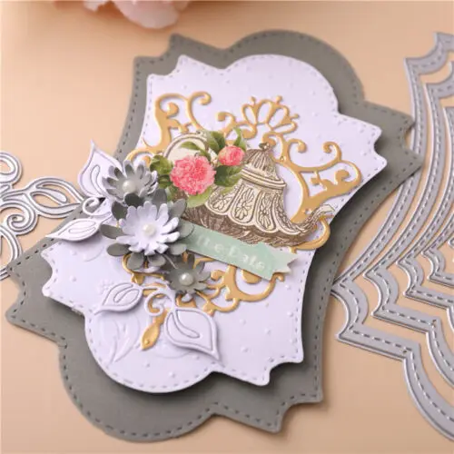 Frame Metal Cutting Dies Stencil Scrapbook Album Stamp Paper Card Embossing Decor Craft Knife Mould