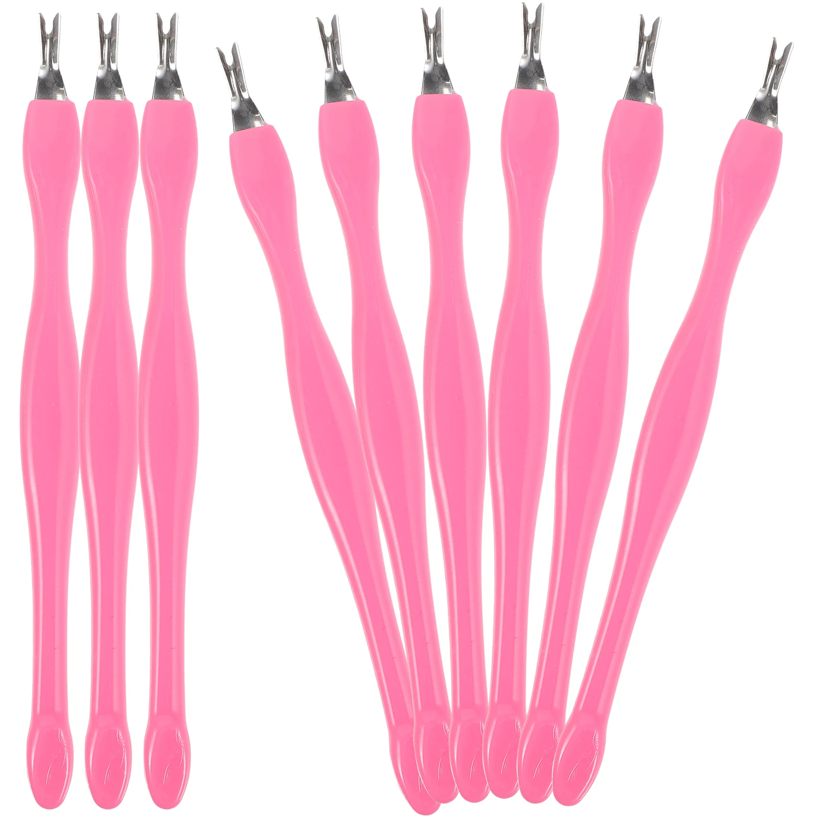 

10pcs Dead Skin Shovel Tool Cuticle Pusher Trimmer Stainless Steel Fork Manicure Callus Removal Nail Care Accessories