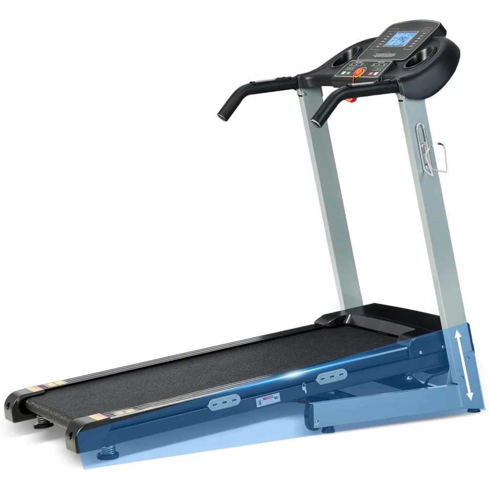 

Treadmill with 300 LBS Capacity, 17.5" Wide 3 HP Folding Max 8.5 MPH Speed, Running Machine with Bluetooth Speaker & LCD Display