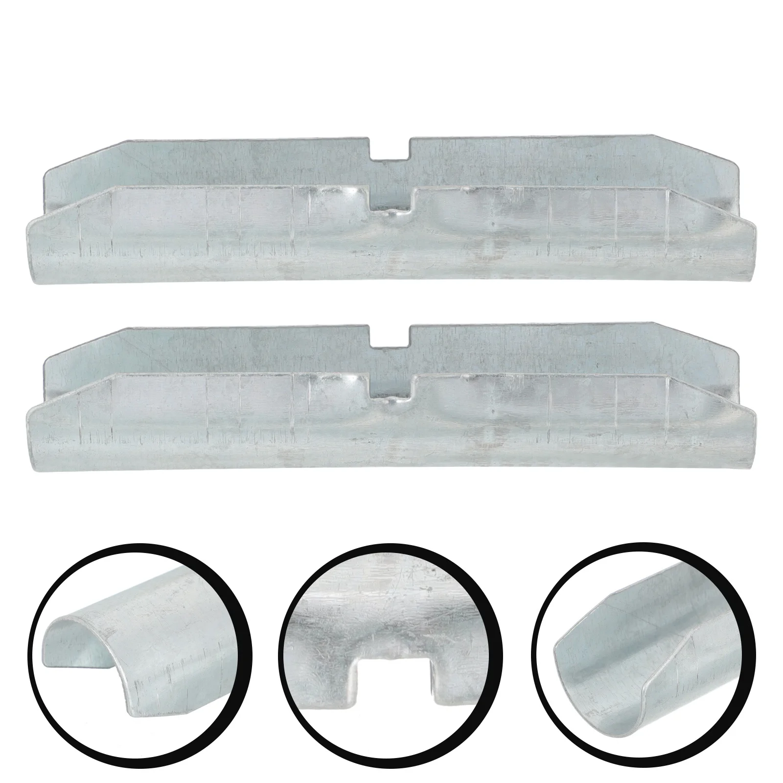 

2Pcs Curtain Pole Connector Joints Alloy Metal Curtain Rod Replacement for Bedroom Window Drapery Accessories