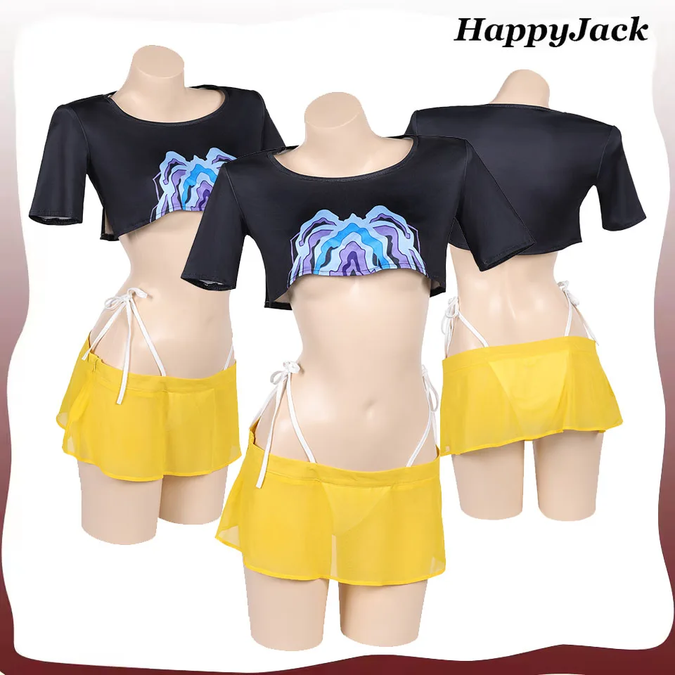 

Kpop Mira Косплей Купальник Костюм Демон 2025 Охотник Женское Сексуальное Женское Белье Юбка Наряды Хэллоуин Карнавальная Вечеринка Маскировочный Костюм