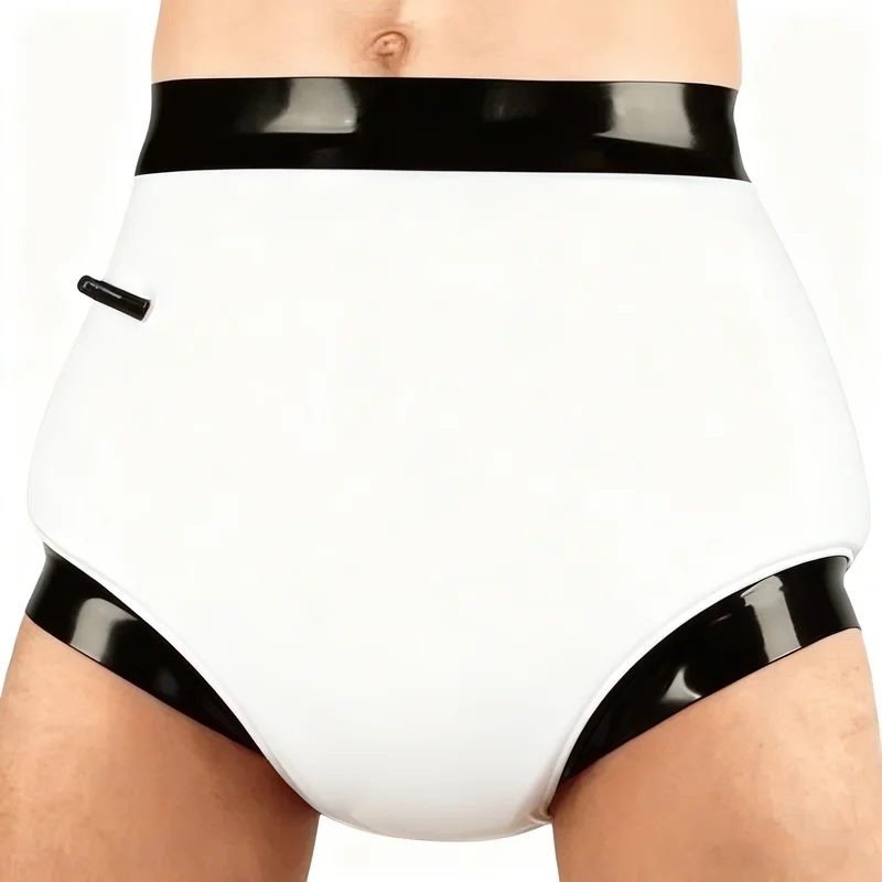 Cool Latex Rubber Sports pants Inflatable shorts Halloween Masquerade Clubs