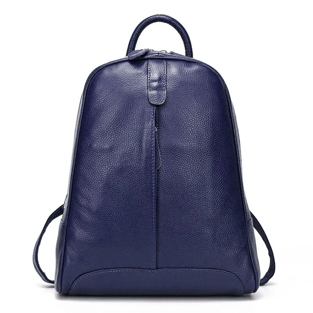 Zency Weicher, modischer Damen-Rucksack aus echtem Leder, mittelgroßer Reiserucksack, Tasche, Adrette, Laptop-Rucksack 9