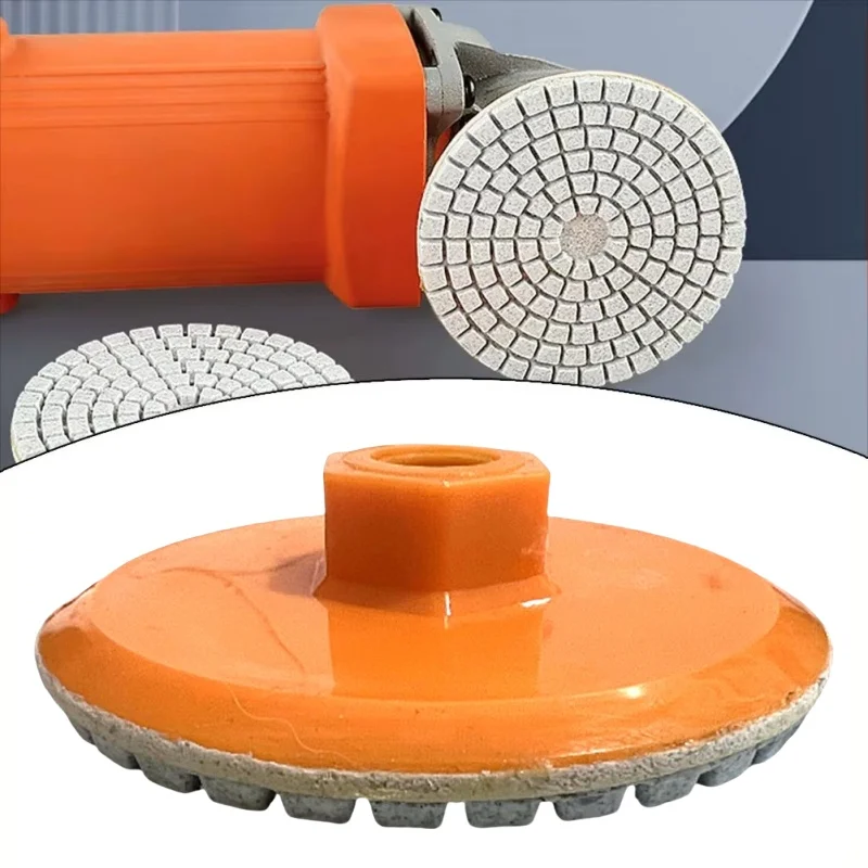 1/3/6pcs 80mm 3 Inch Polishing Pad Wet Dry Buff Disc Abrasive For Sanding Marble Granite Concrete Grinding Countertop Stone