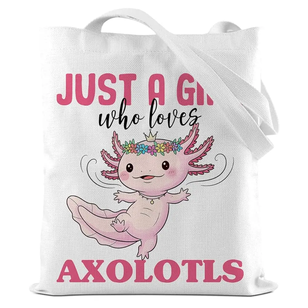 

Funny Tote Bag Just A Girl Who Loves Canvas Tote Bag for Women Shopping Gym Picnic Travel