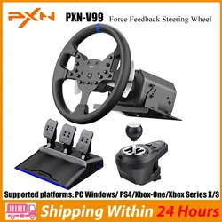 PXN V99 3.2Nm Force Feedback Racing Wheel Simulator Gaming Steering Wheel For PC Windows 7/8/10/11,PS4,Xbox One,Xbox Series X/S