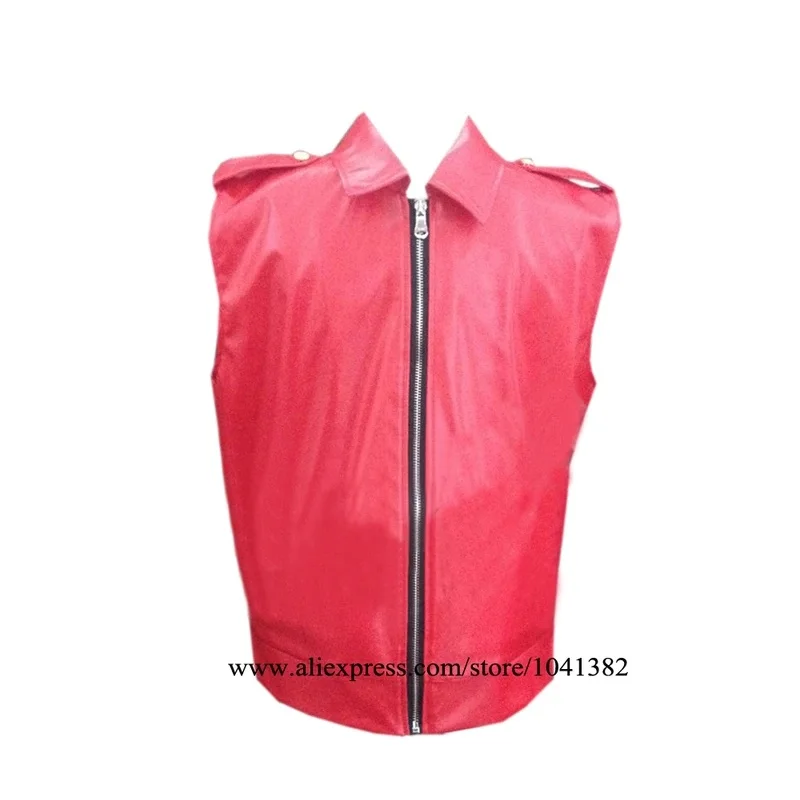A;3\v,7'd/Customize Terry BOGARD Red Vest Cosplay Costume Tailor Made…3'c;5,h/8\ view 2